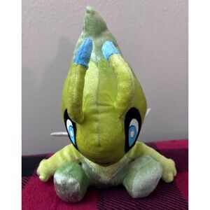 2016 Tomy Celebi Pokemon 20th Anniversary Plush 8.2" Mythical Shiny Stuffed Doll